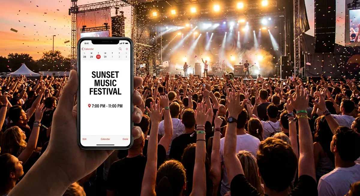Concerts & Events: Never Miss a Show with Calendar Scanning